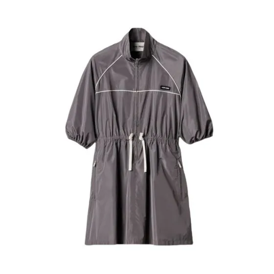 MIU MIU Technical silk mini-dress