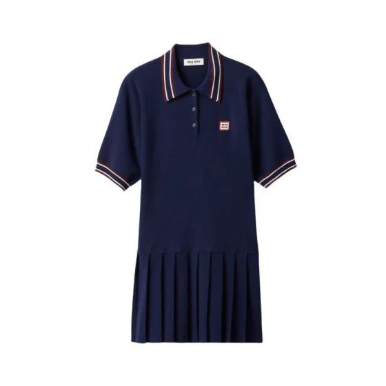 MIU MIU Wool and cashmere polo dress